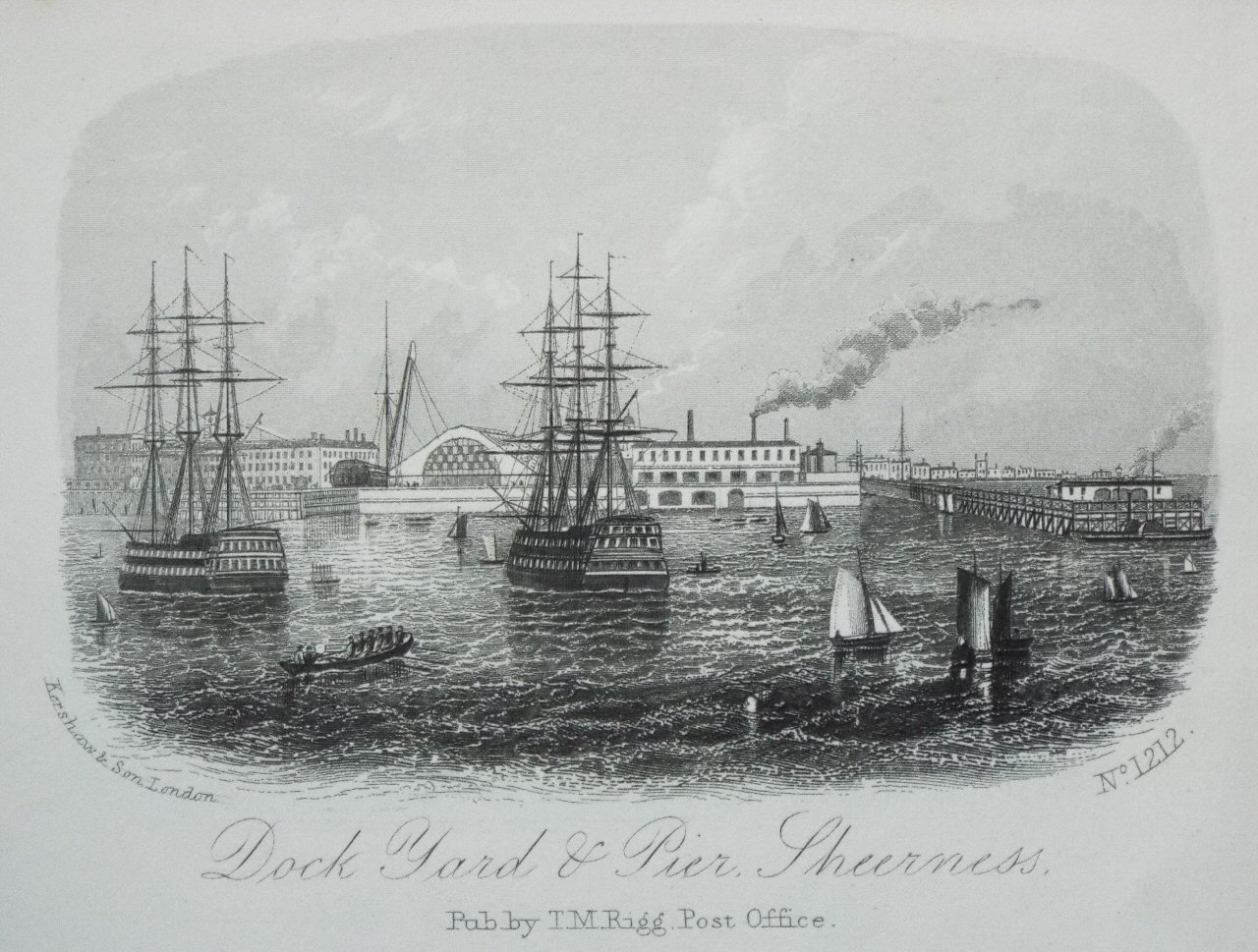 Steel Vignette - Dock Yard & Pier, Sheerness. - Kershaw
